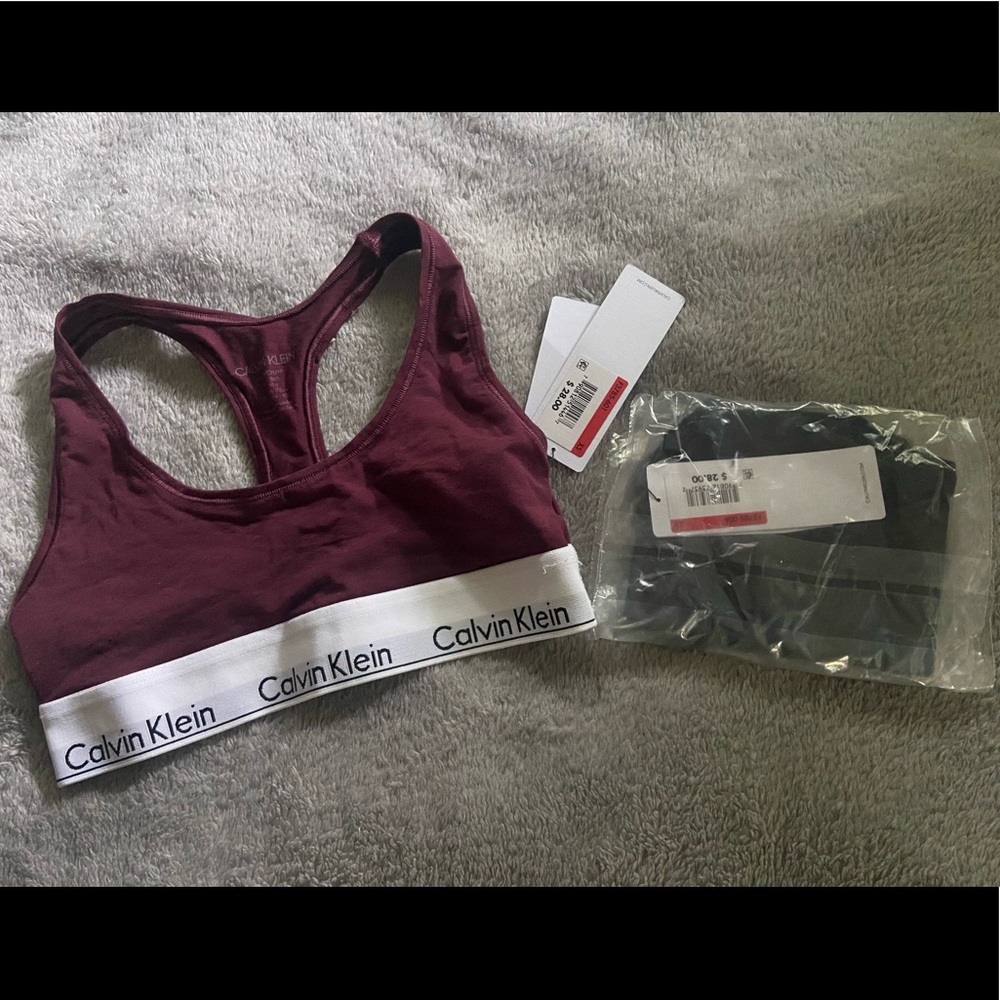 NWT Calvin Klein bralettes size XS